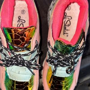 Kids Sneakers - Pink and Multicolor